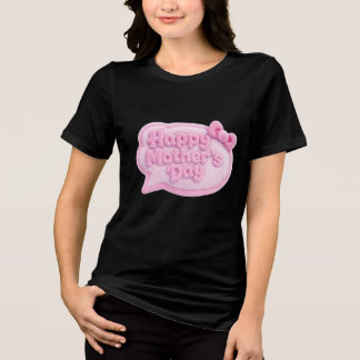 Camiseta Triblenda Gradiente Esponjoso Día de la Madre