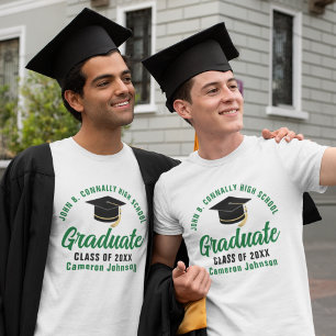 Camiseta Triblenda Graduación de la Escuela Verde de Personalizado de