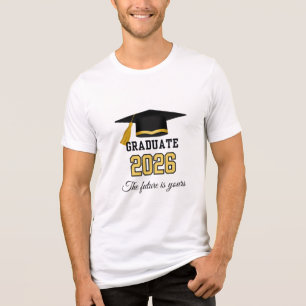 Camiseta Triblenda Graduación de la promoción de 2026 Mortero Dorado 