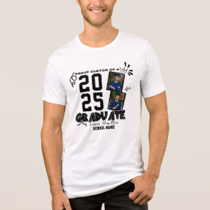 Camiseta Triblenda Graduación de Personalizado de familia blanca y ne