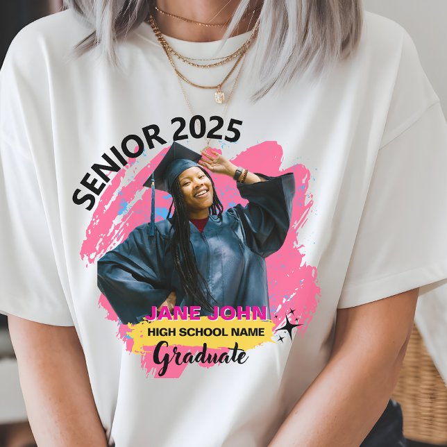 Camiseta Triblenda Graduación personalizada de nombre y foto para adu (Subido por el creador)