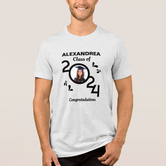 Camiseta Triblenda Graduado Graduado de Foto Graduado Personalizado d (Anverso)
