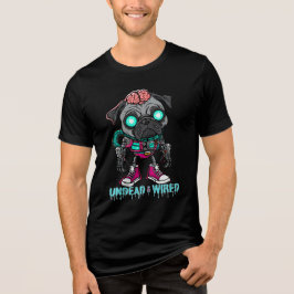 Camiseta Triblenda Graffiti de Zombie Pug Skater