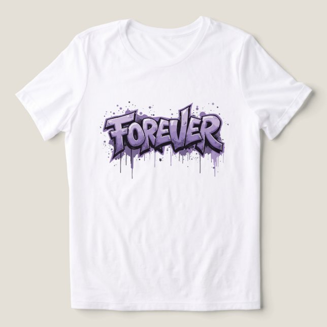Camiseta Triblenda Graffiti Lavender Infinity "FOREVER" (Diseño delantero )