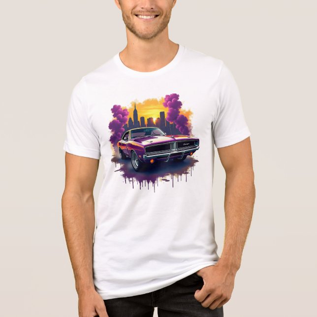 Camiseta Triblenda Graffiti Muscle Car (Anverso)