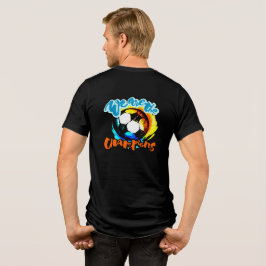 Camiseta Triblenda Gráfica de Balón de Fútbol 'Somos los Campeones'