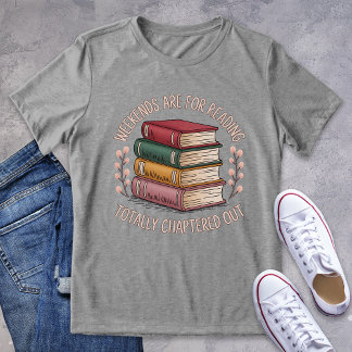 Camiseta Triblenda Gráfica de lector de fin de semana totalmente desf