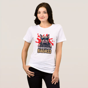 Camiseta Triblenda Gráfica divertida de perro de Guay de Bulldog de B