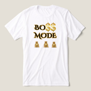CAMISETA TRIBLENDA GRÁFICA MOTIVACIONAL DE HOMBRE ORO BLANCO TRABAJA 