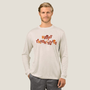 Camiseta Triblenda Gráfico brillante y festivo de Acción de Gracias d