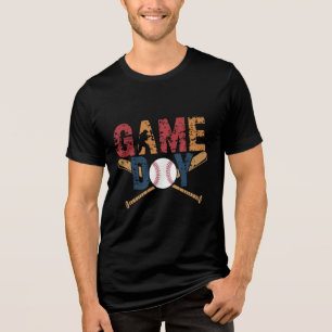 Camiseta Triblenda Gráfico de béisbol en el Día del Juego