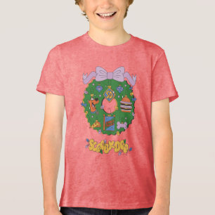 Camiseta Triblenda Gráfico de corona de snacks navideños de Scooby-Do