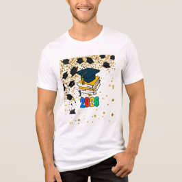Camiseta Triblenda Gráfico de Graduación de la Promoción de 2026 - Ed