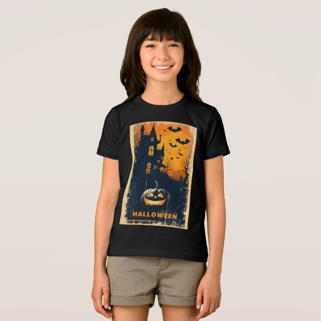 Camiseta Triblenda Gráfico de Halloween - Edición Limitada ( Anverso Completo)