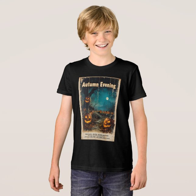 Camiseta Triblenda Gráfico de Halloween - Inspiración estacional de l (Anverso Completo)