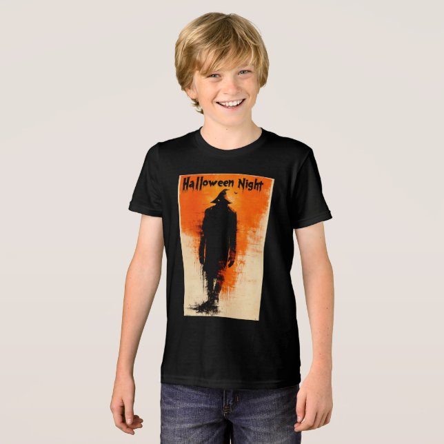 Camiseta Triblenda Gráfico de Halloween - Vibes Posters de los años 6 (Anverso Completo)