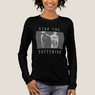 Camiseta Triblenda Gráfico de la Guerra Blanca Gris Negro