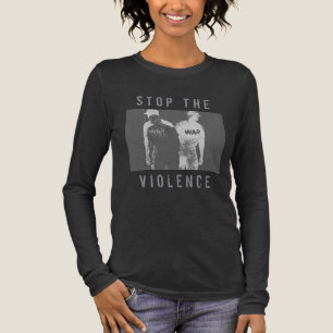 Camiseta Triblenda Gráfico de la guerra negra de carbón vegetal "Alto