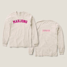 Gráfico de Mahjong Varsity Rosa Personalizado