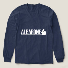 Camiseta Triblenda Gráfico de Silueta de Gangster Albarone - Blanco