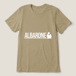 Camiseta Triblenda Gráfico de Silueta de Gangster Albarone - Blanco
