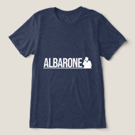 Camiseta Triblenda Gráfico de Silueta de Gangster Albarone - Blanco