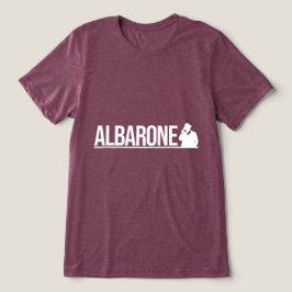 Camiseta Triblenda Gráfico de Silueta de Gangster Albarone - Blanco