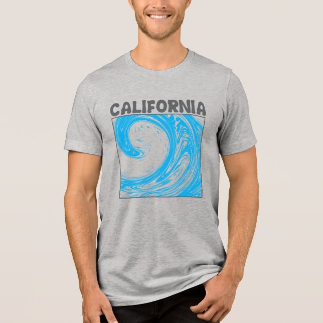 Camiseta Triblenda Gráfico de Sueño de California (Anverso)
