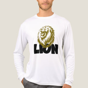 Camiseta Triblenda Gràfico del Rugido del León Majestuoso