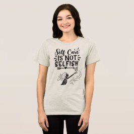 Camiseta Triblenda Gráfico Inspirador "El autocuidado no es egoísta"