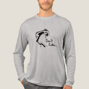 Camiseta Triblenda Gráfico "No escuchen" sobre diseño circular de car