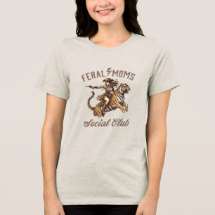 Camiseta Triblenda Gráfico occidental - Moneda de las moms ferales -