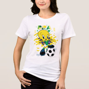 Camiseta Triblenda Gráficos de fútbol del equipo de Brasil con TWEETY