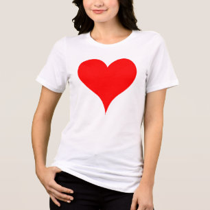 Camiseta Triblenda Gran Corazón Rojo