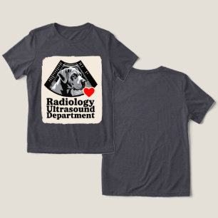 Camiseta Triblenda Gran Danés "Departamento de Ecografía"