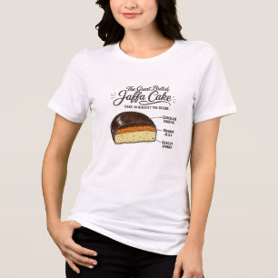 Camiseta Triblenda Gran Jaffa Cake Británico - ¿Torta o Galleta?