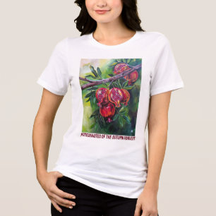 Camiseta Triblenda Granadas de la Cosecha de Otoño por Alfred Fox