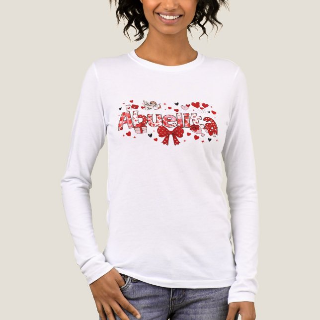 Camiseta Triblenda Grandma love valentine's  (Anverso)