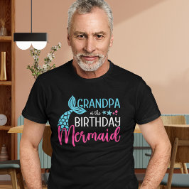 Camiseta Triblenda Grandpa of the Birthday Mermaid – Mermaid Birthday