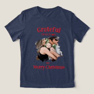 Camiseta Triblenda Grateful for My Family Christmas