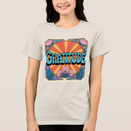Camiseta Triblenda Gratitud Turquesa Oatharina Art Nouveau
