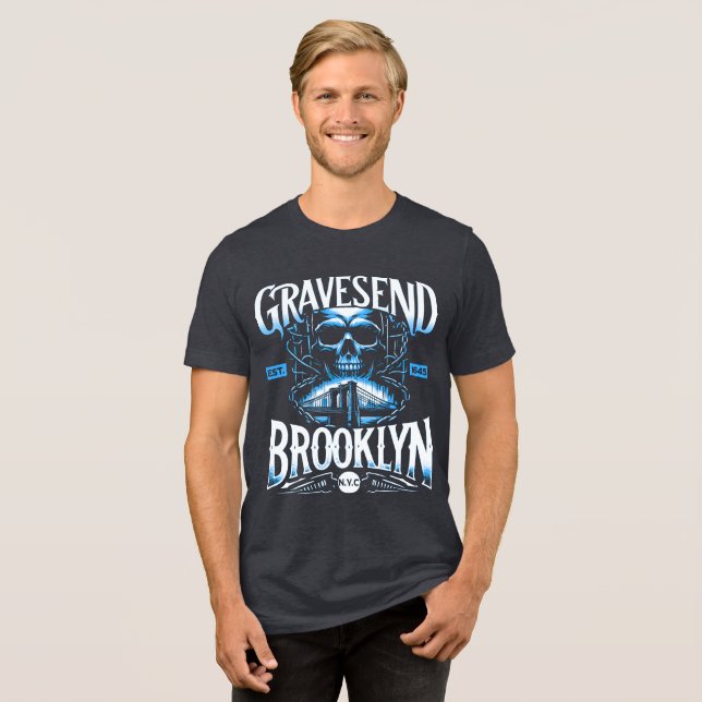 Camiseta Triblenda Gravesend Brooklyn NYC T-Shirt (Anverso Completa)