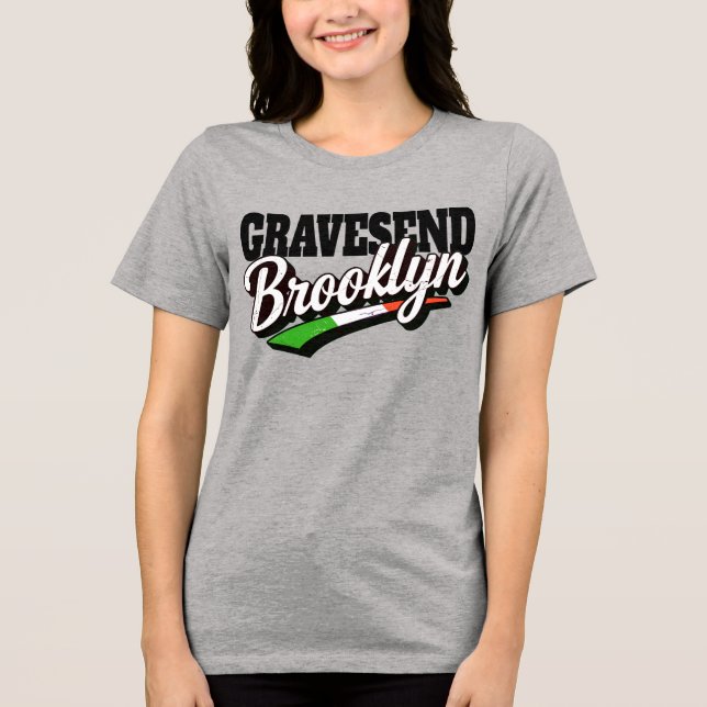 Camiseta Triblenda Gravesend Brooklyn  Tri-Blend Shirt (Anverso)