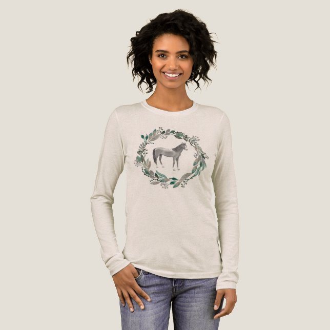 Camiseta Triblenda Gray Horse Longsleeve Shirt (Anverso Completo)