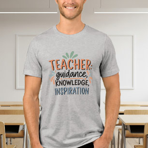 Camiseta Triblenda Gray T-Shirt with Quote - Perfect for Teachers