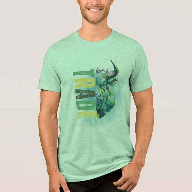 Camiseta Triblenda Green bull | Trade Design (Anverso)