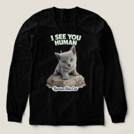 Camiseta Triblenda Green Eyes Russian Blue Kitten – I See You Human