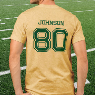 Camiseta Triblenda Green Sports Team Custom Name, Number, Team Yellow
