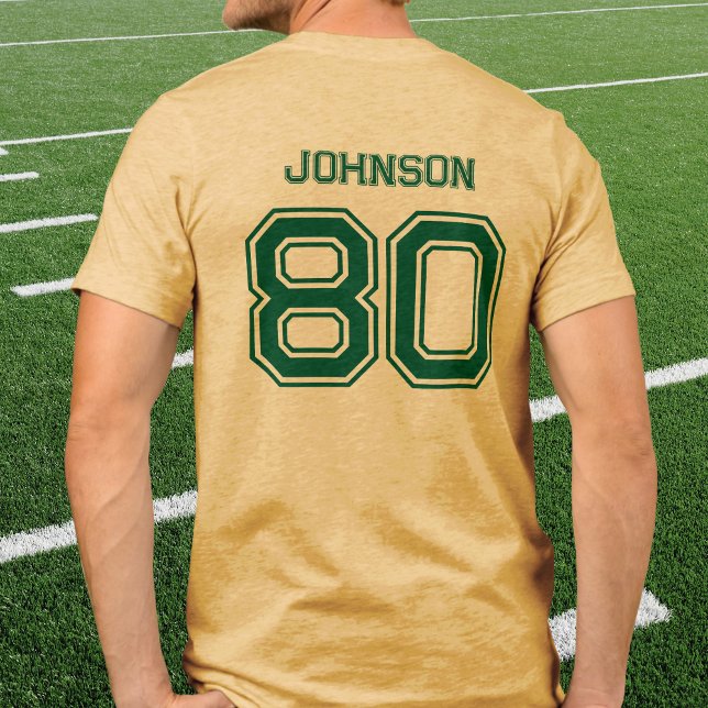 Camiseta Triblenda Green Sports Team Custom Name, Number, Team Yellow (Subido por el creador)