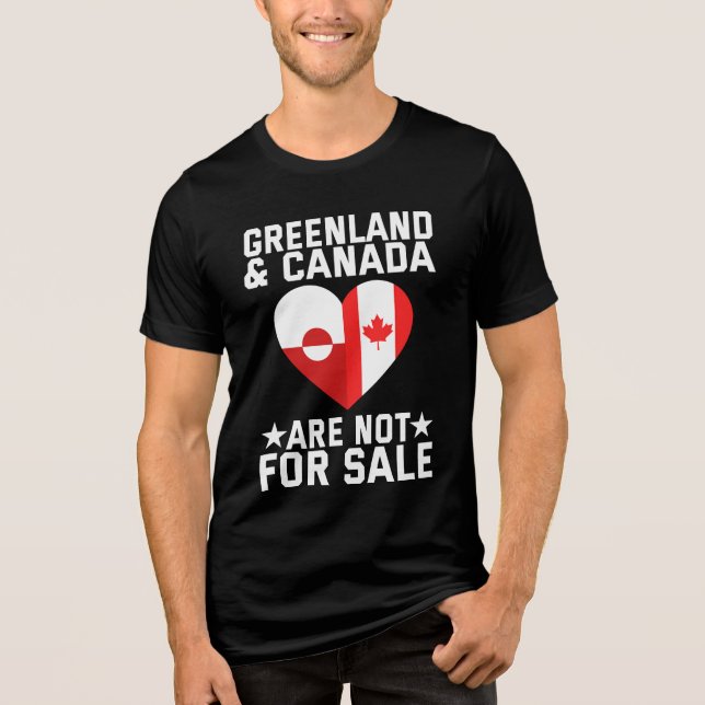 Camiseta Triblenda Greenland And Canada Are Not For Sale (Anverso)